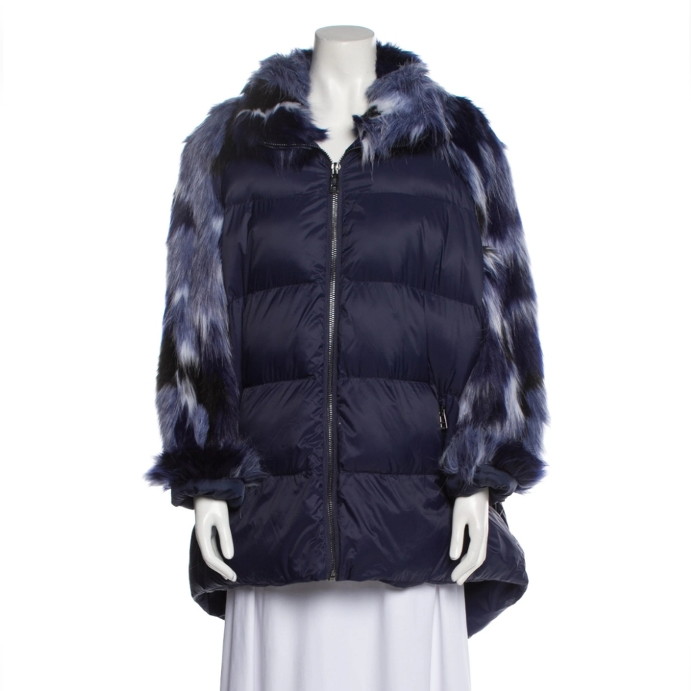 ❄️🐾HEURUEH 🐾❄️Animal Print Faux Fur Coat w/ Tags